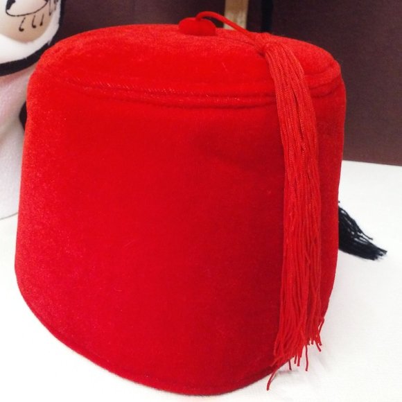 Vintage Lot of 3 Collection Fancy Dress Costume Party Hats Cat Mask Fez Asian - Picture 6 of 11